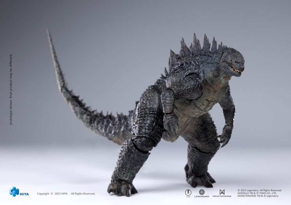 Hiya Toys Godzilla Exquisite Basic side pose highlights sculpt fidelity for collection display.