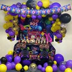 HJINGY 90s backdrop adds depth to photos and boosts party vibe.