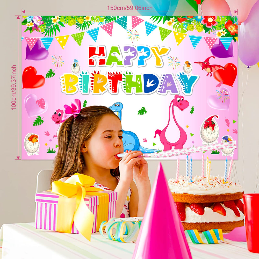 HJINGY light-green dinosaur balloons brighten the pastel party look.