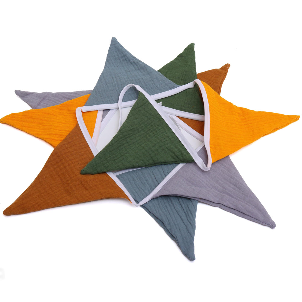 HJKlove pennant banner designed for simple tethering and placement