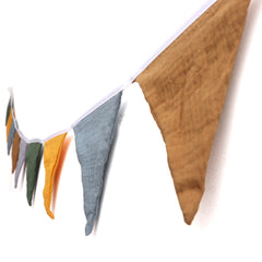 HJKlove pennant banner flags in sage green triangle ideal for nursery decorating
