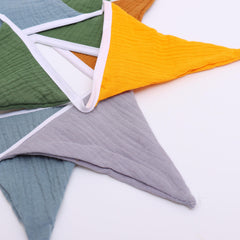 HJKlove reusable cotton pennant banner offers long-lasting decor