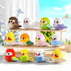 HJPLPXH Parrots micro blocks – fosters patience and fine motor skills.
