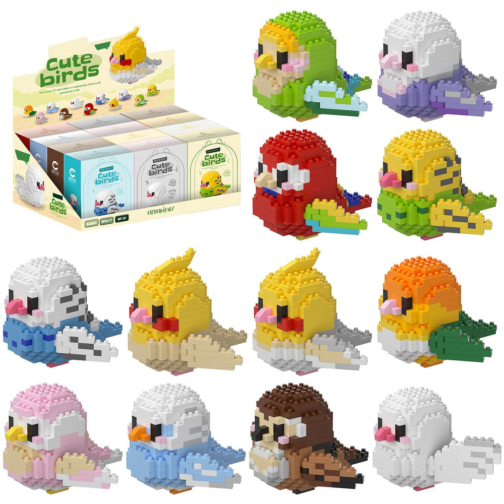 HJPLPXH Parrots bird models – diverse species inspire creative storytelling.