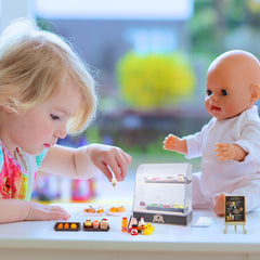HKLMRO food and beverage miniatures enrich dollhouse dining and bakery storytelling.