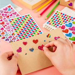 HLARTNET self-adhesive heart stickers for easy card seals and gift wrapping.