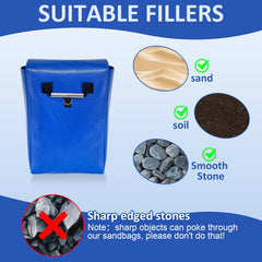 Hlimior blue sandbags secure water slides and tents with ease.