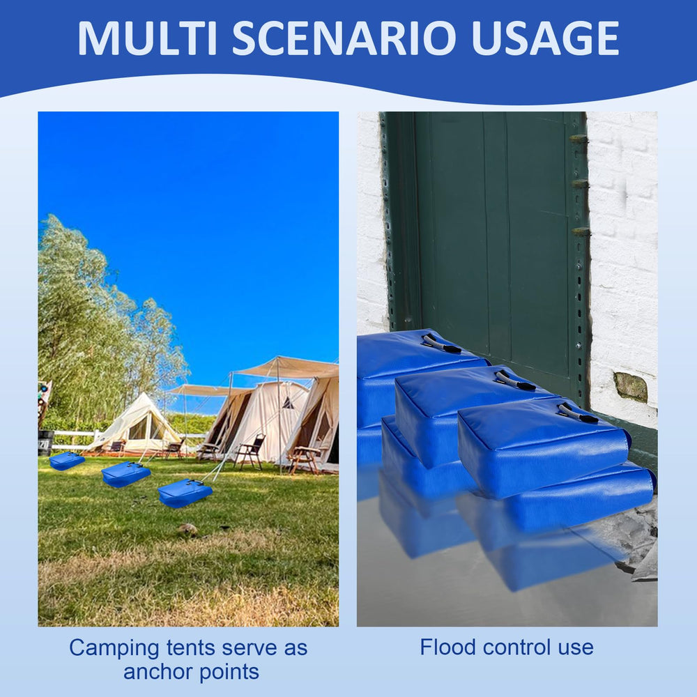 Hlimior portable sandbags with handles simplify transport and positioning.