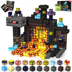 Hltyigr 150pcs magnetic blocks forest scene spark imaginative play and storytelling.