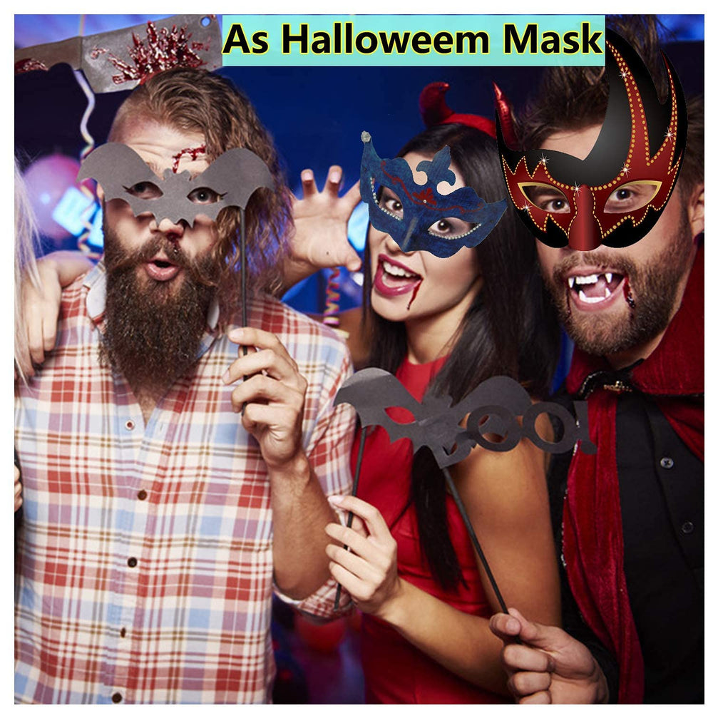 HLXFF3 Timtop Mardi Gras white mask for events.