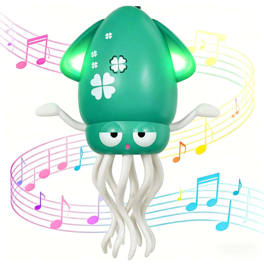 HLXY Dancing Octopus Toy crawling during tummy time to spark movement