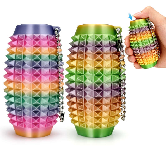 HLXY Little Ouchies spiky grippie keychain ready for on-the-go stress relief.