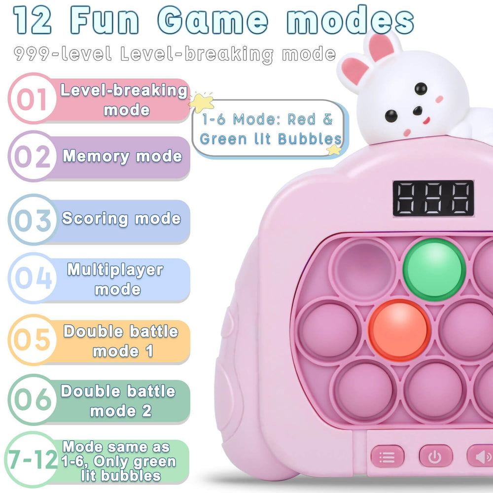 HLXY pop bubble fidget in action, ideal for tactile focus and portable fun