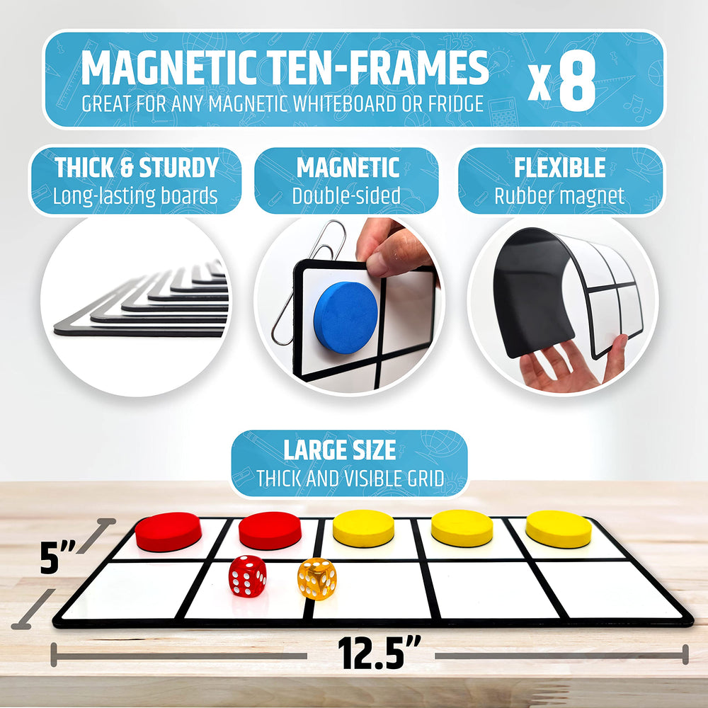 HMmagnets colorful tools create inviting math learning spaces.