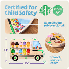 HMmagnets ice cream truck scratch resistant acrylic top for durability