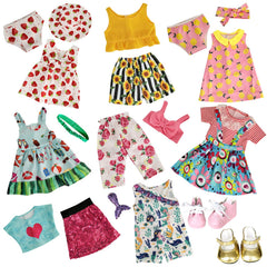 HOAKWA 18-inch doll shoes pair supports stylish outfits and quick changes.