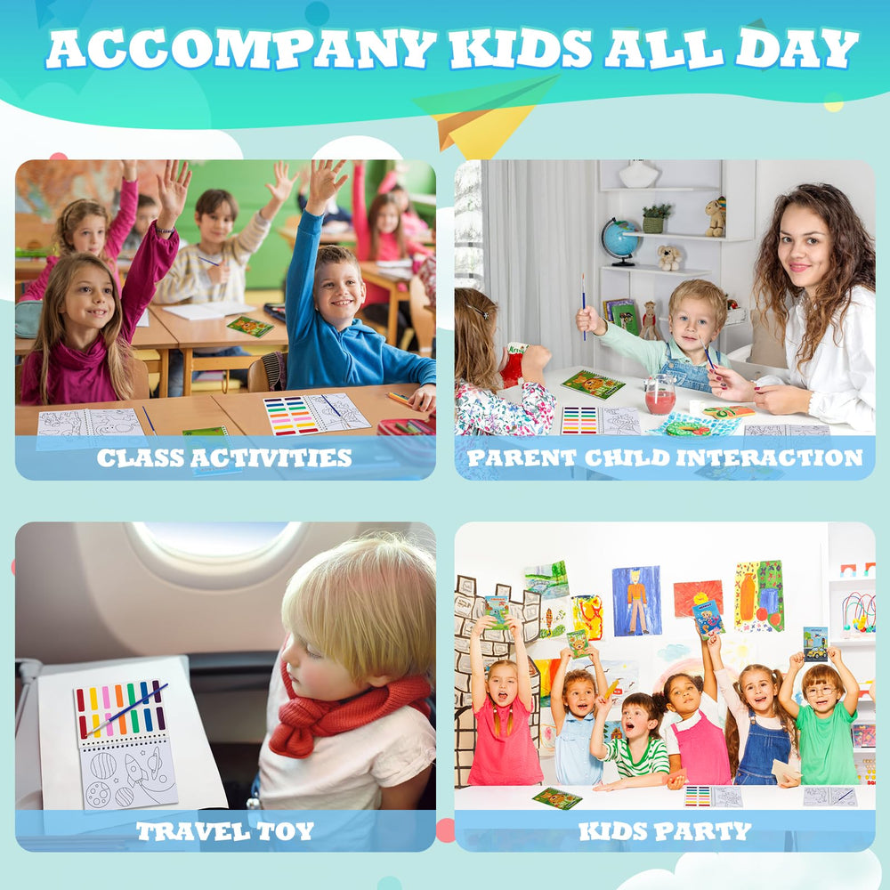 Hoarecal ocean life watercolor books offer water-based play for kids