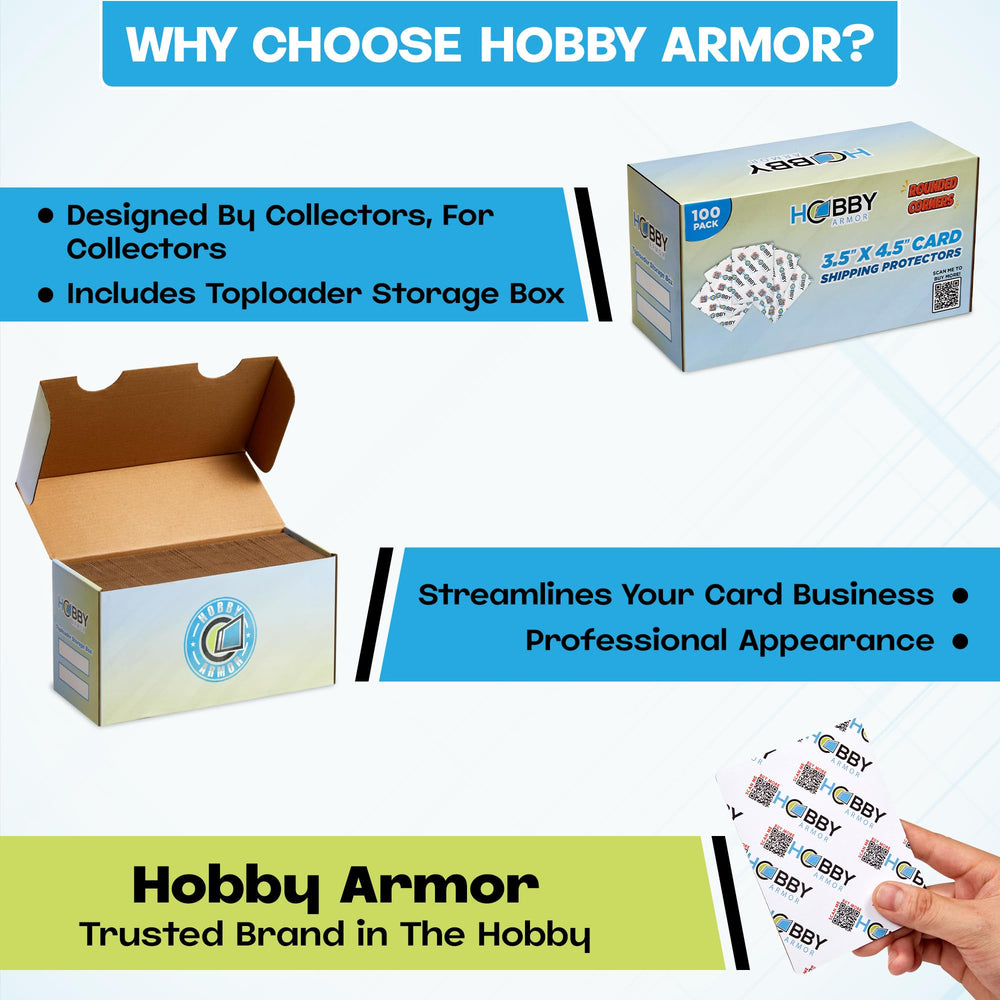 Hobby Armor vibrant print adds a professional unboxing feel for cards