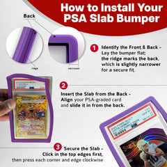 Hobby Defense PSA Slab Bumper on-slab fit demonstrates snug protection without obscuring artwork.