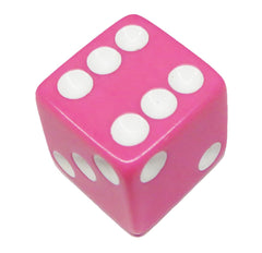 Vibrant pink Hobby Monsters dice set ideal for classroom activities