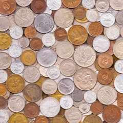 Hobby of Kings 10 old coins from the 1950s, perfect for history buffs and coin collectors.