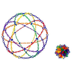 Hoberman Expanding Mini Sphere lattice geometry in action.