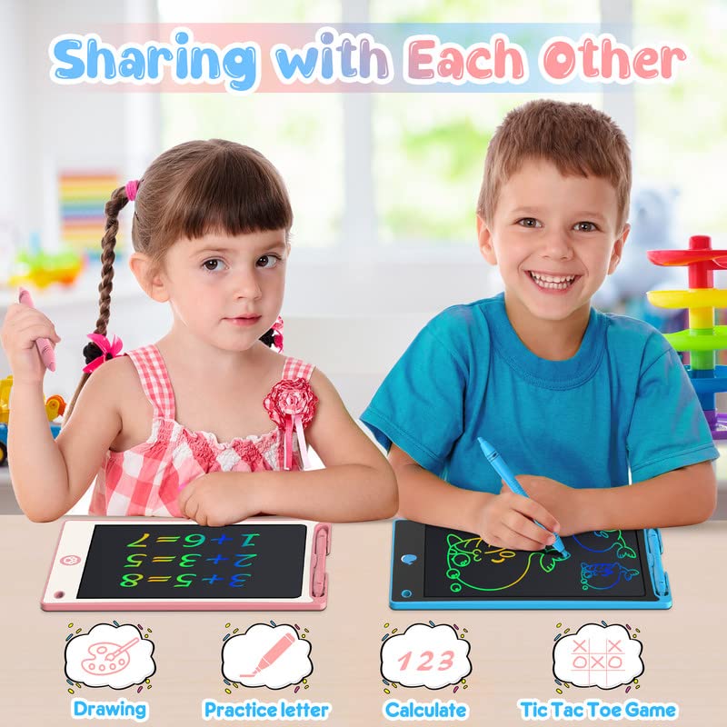 Hockvill LCD writing tablet colorful area encourages creative drawing.