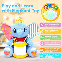 Hodurgyi Elephant plush with crinkle ears supports sensory exploration and soothing touch