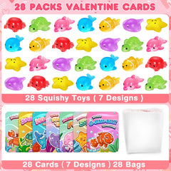 Hodurgyi valentine card featuring sea creature design 2, great for kids to sign and share.