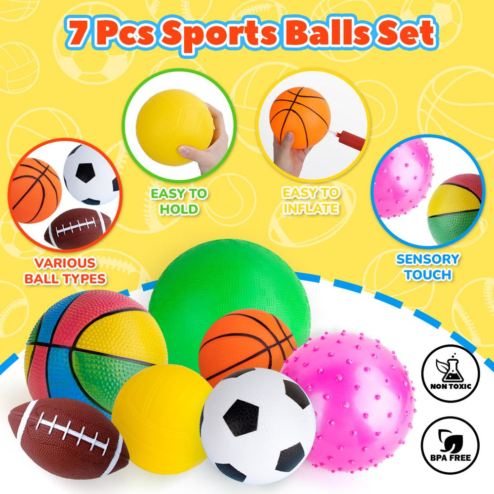 HOESDA bouncy ball 6inch promotes active play and easy grip for toddlers