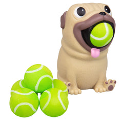 Hog Wild Pug Ball Popper belly launch for quick, safe indoor/outdoor foam fun