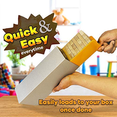 Blocks neatly stored back into the tray for easy packing.