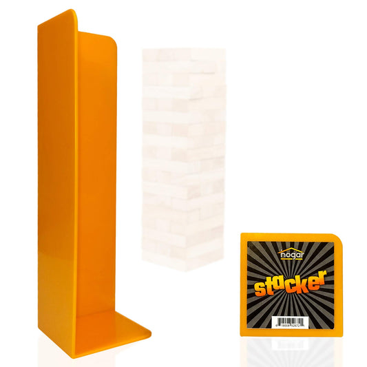 Hogar stacking tray on display, showcasing sturdy build for repeated game use.