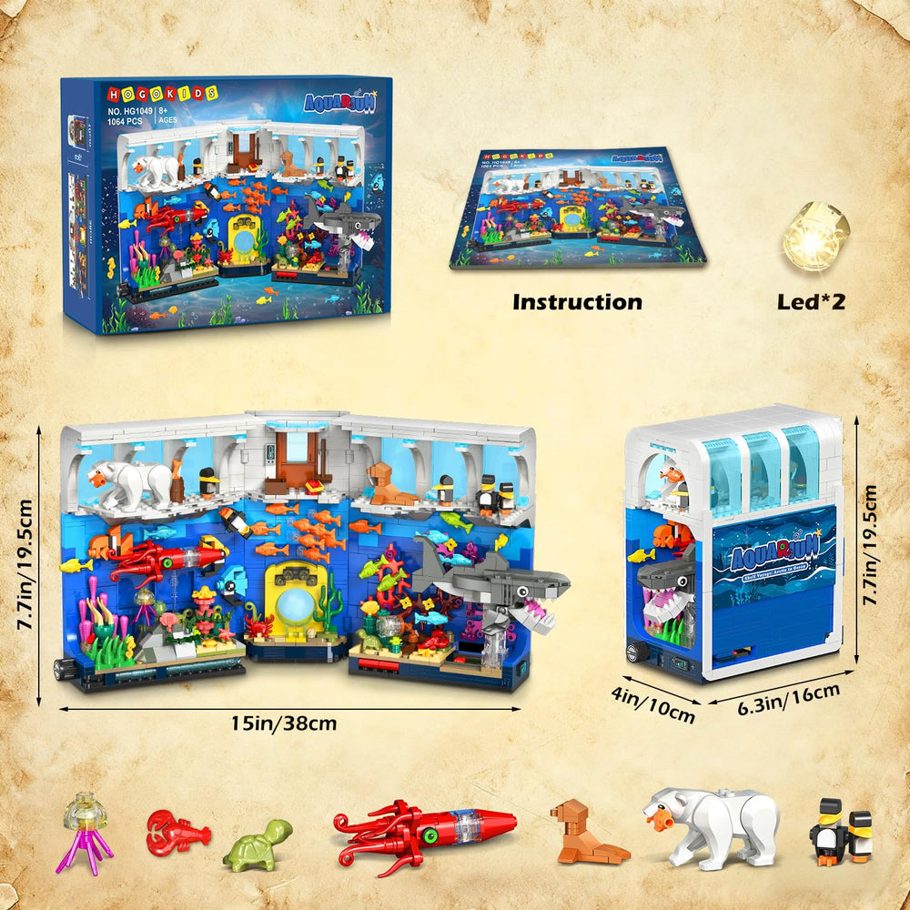 HOGOKIDS Aquarium Book Nook makes a gift for ocean lovers and builders.