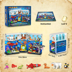 HOGOKIDS Aquarium Book Nook makes a gift for ocean lovers and builders.