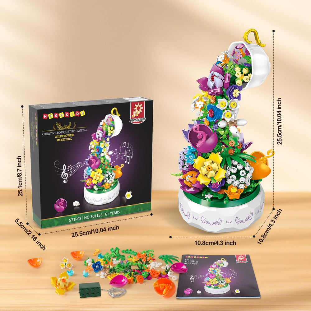 HOGOKIDS artistic tea cup composition creates striking shelf decor.