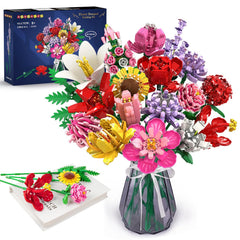 HOGOKIDS flower bouquet set adults with vibrant colors for stylish home decor