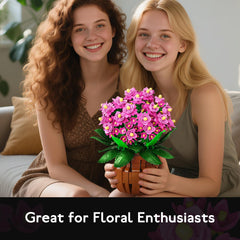 HOGOKIDS Kalanchoe bonsai on a desk provides lasting color