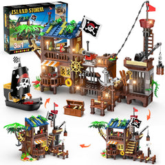 HOGOKIDS pirate ship house front with detailed design for imaginative play.