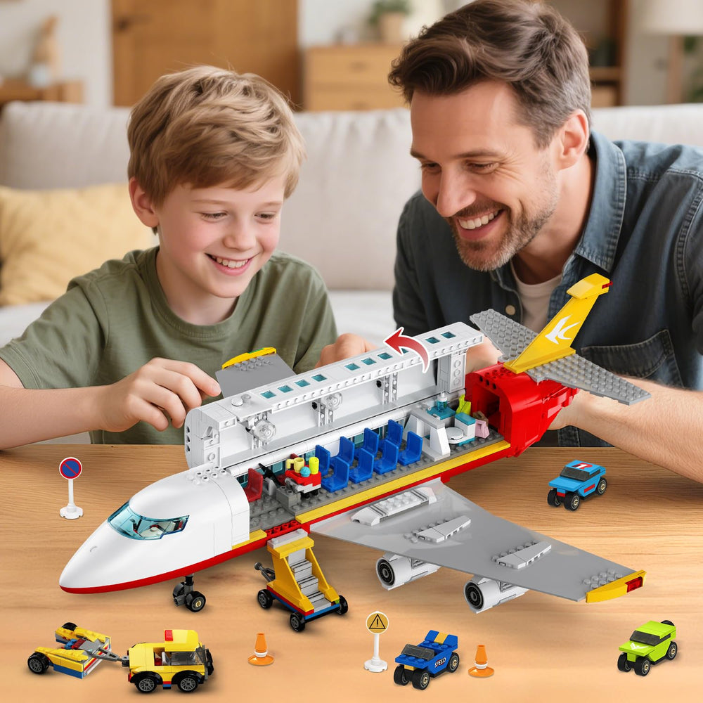 HOGOKIDS plane-interior-cockpit-seats reveals detailed cockpit for realistic role-play.