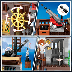 HOGOKIDS second-floor cannon on platform for action-packed scenes.