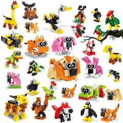 HOGOKIDS rabbit animal-building figure for Valentine party favors and imaginative play