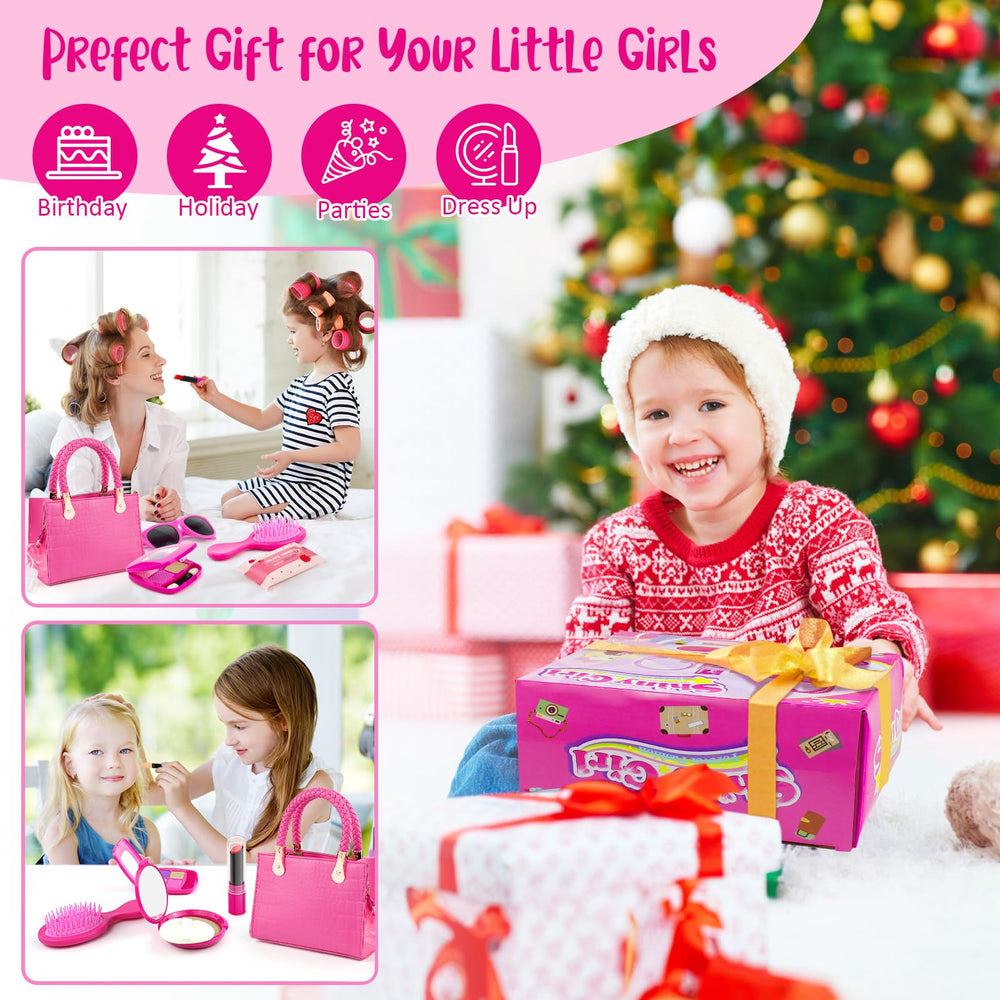 Hohosunlar fake makeup kit provides safe, mess-free cosmetics for kids' play.