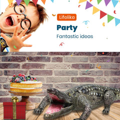 HOHQB party decoration alligator inflatable suitable for birthdays, Christmas, Halloween.