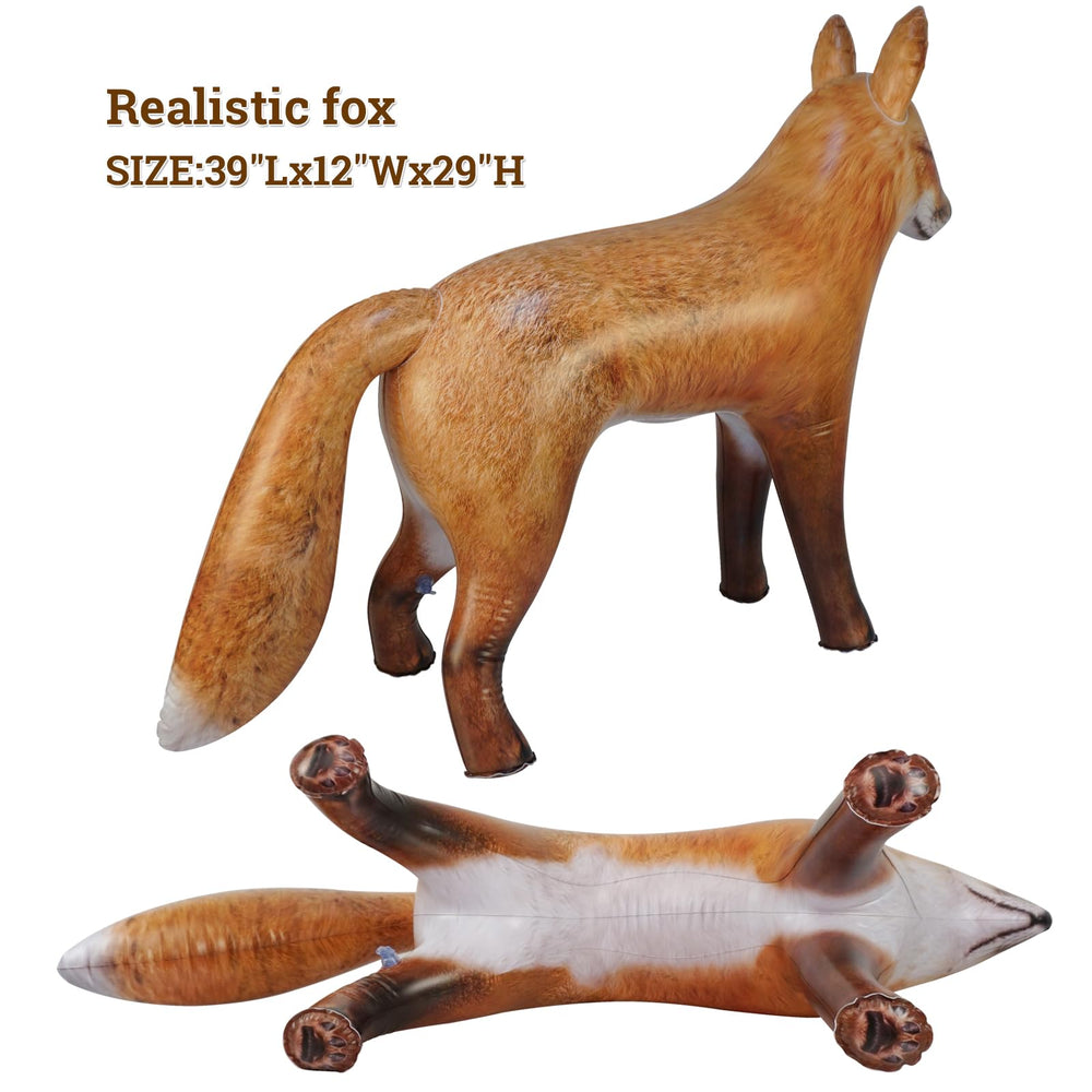 HOHQB Arctic Red Fox inflatable, ideal gift for birthdays and holidays.