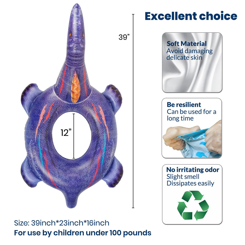 HOHQB Spinosaurus pool float in action shows safe, easy water rides