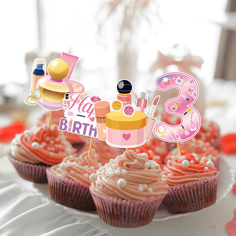 Hokinaa cupcake toppers with food-grade sticks for sturdy, safe use