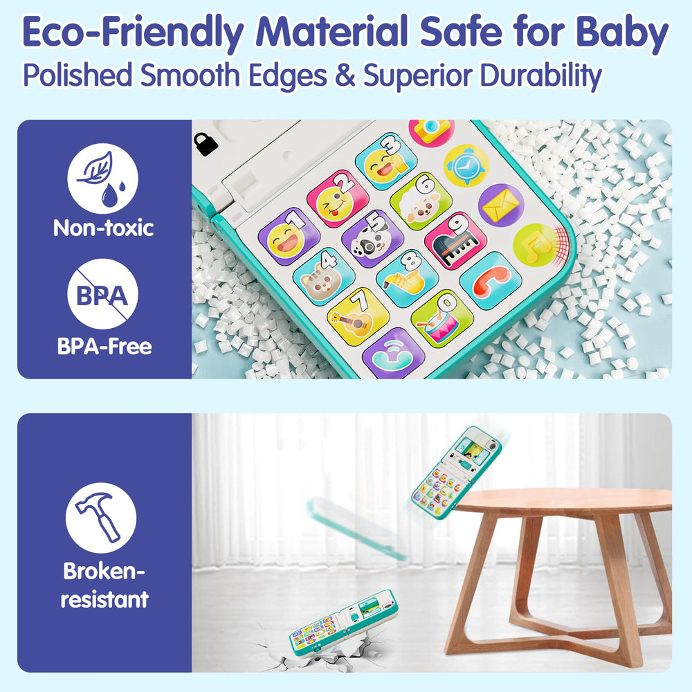 Hola Baby Phone Toy colorful lights support rhythm and musical awareness
