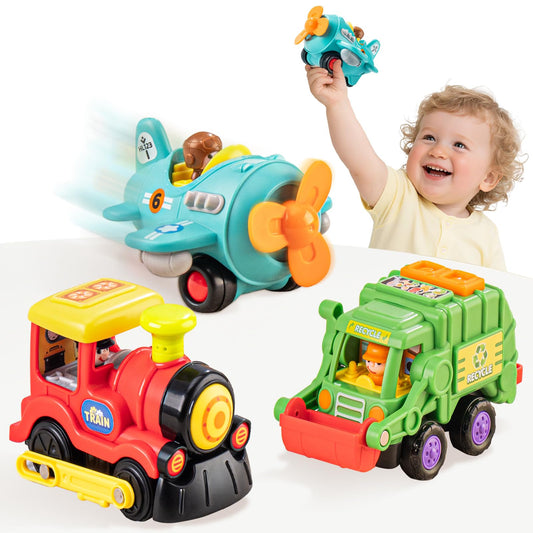 HOLA HuiLe propeller plane toy with bright colors for imaginative play.
