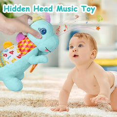Holaxander Baby Dino plush neck teether for gentle teething relief